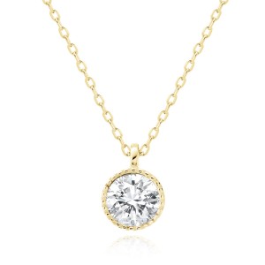 Lantisor argint placat cu aur galben cu pandantiv cu piatra DiAmanti Z2151NG_W-DIA (Argint 925‰ 2,4 g.)